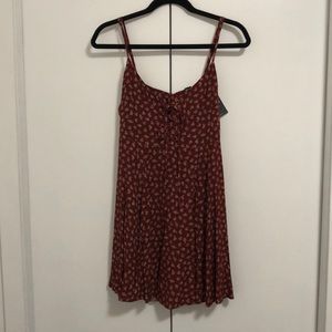 Forever 21 lace up front flowy dress